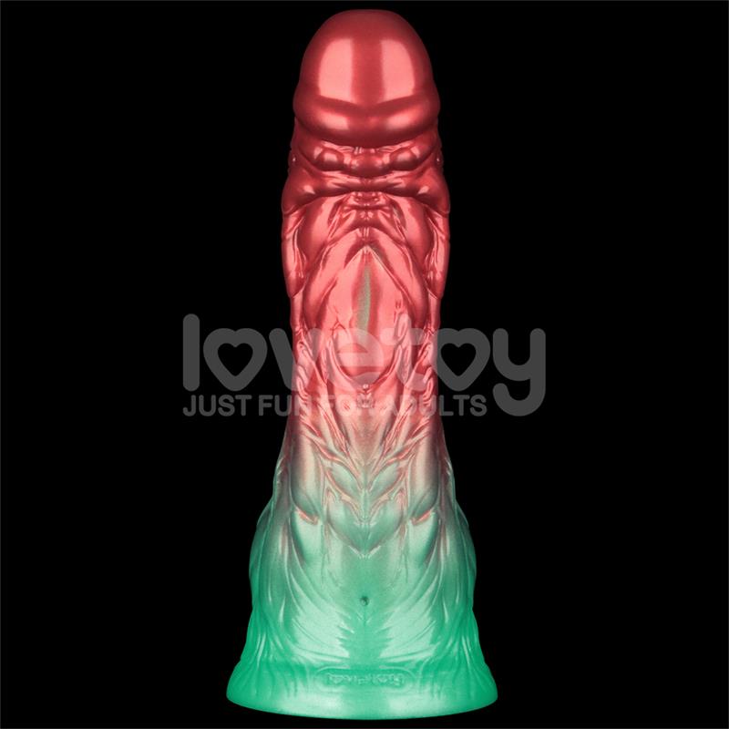 Dildo insuflável de silicone de dupla densidade de 8" - 28 cm