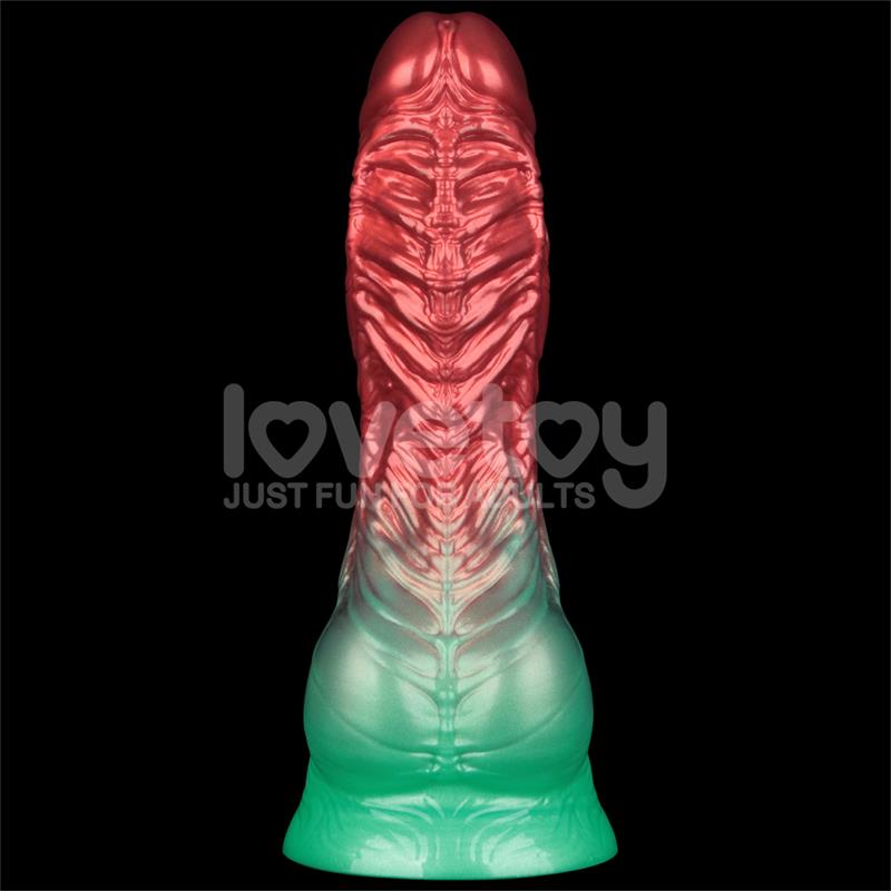 Dildo insuflável de silicone de dupla densidade de 8" - 28 cm
