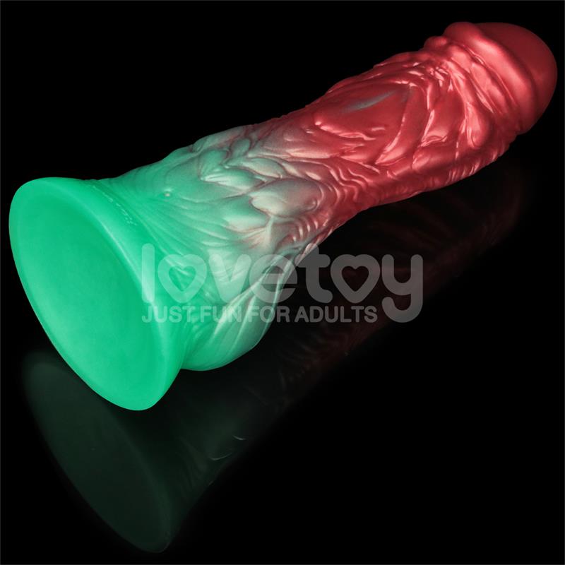 Dildo insuflável de silicone de dupla densidade de 8" - 28 cm