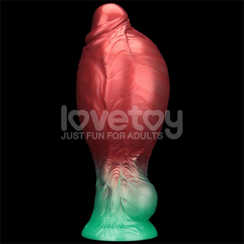 Dildo insuflável de silicone de dupla densidade de 8" - 28 cm
