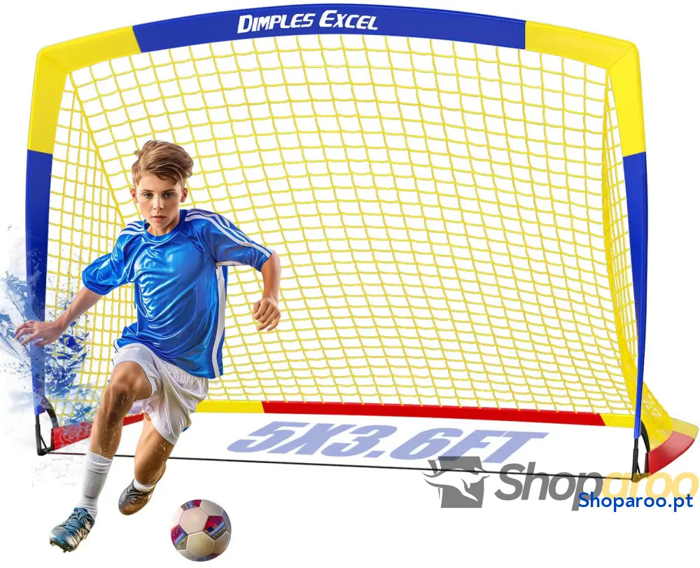 Dimples Excel Baliza de Futebol Rede para Jardim ao Ar Livre Treino Amantes