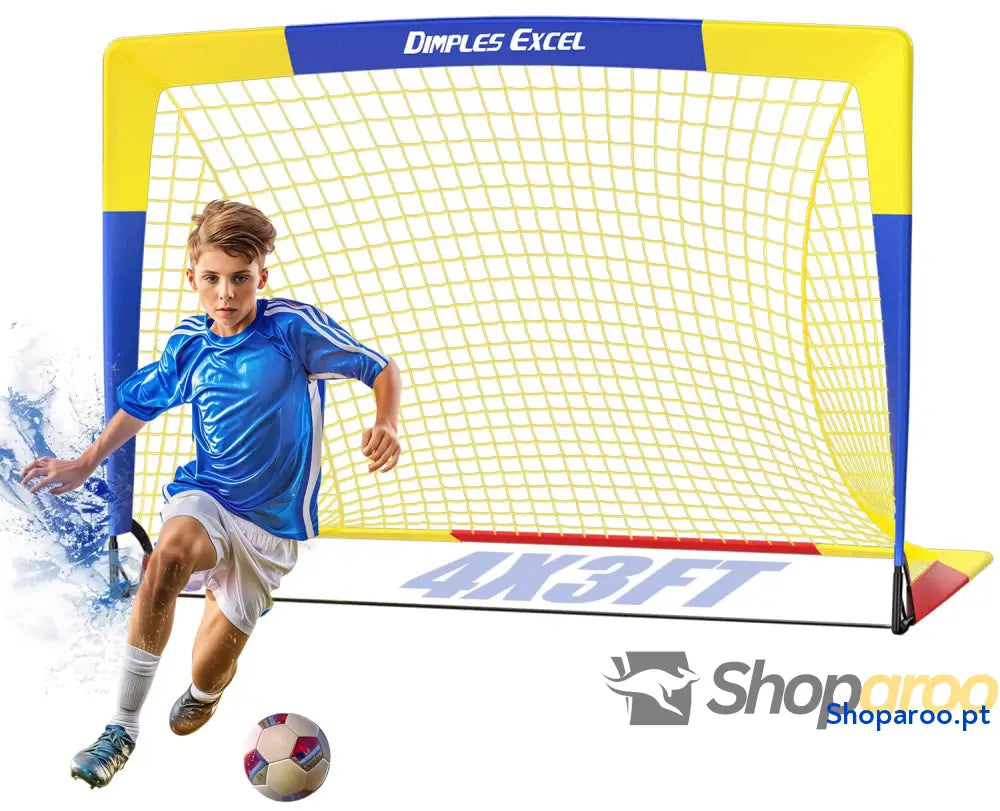 Dimples Excel Baliza de Futebol Rede para Jardim ao Ar Livre Treino Amantes