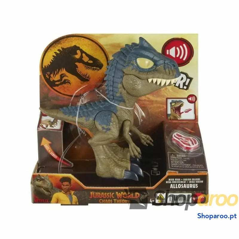 Dinossauro Jurassic World Chomp Chomp-Allosaurus HVB45 Dinossauro Som 2 Peças