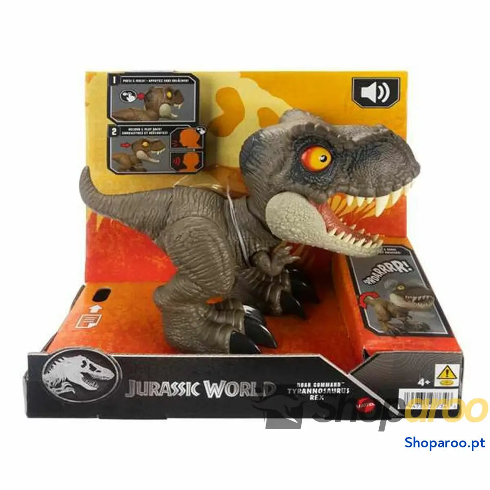 Dinossauro Mattel Jurassic World Roar Command T-Rex 21,59 x 22,23 x 10,16 cm