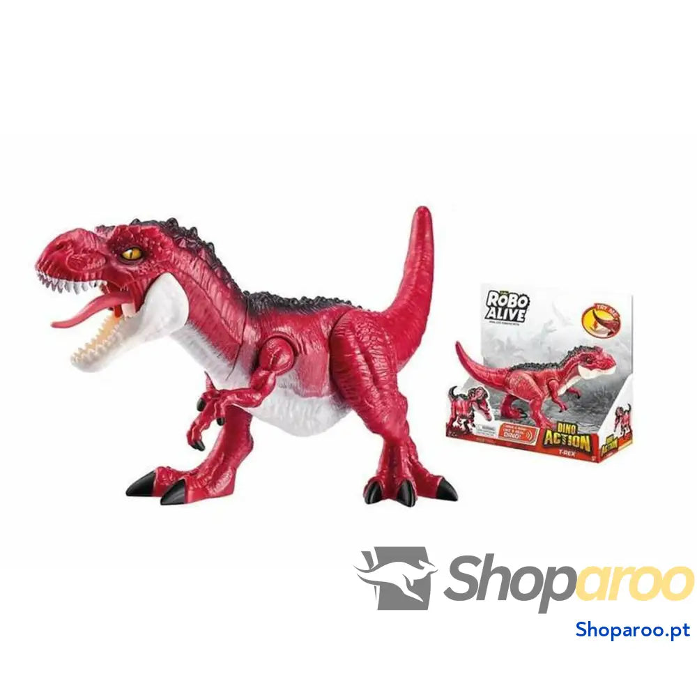 Dinossauro Zuru Robo Alive: Dino Action T- Rex Vermelho Figura articulada