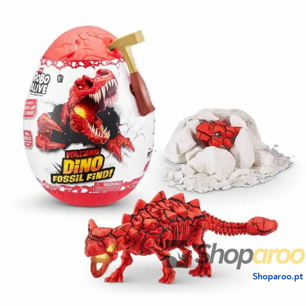 Dinossauro Zuru ROBO ALIVE Volcano Fossil Find S2