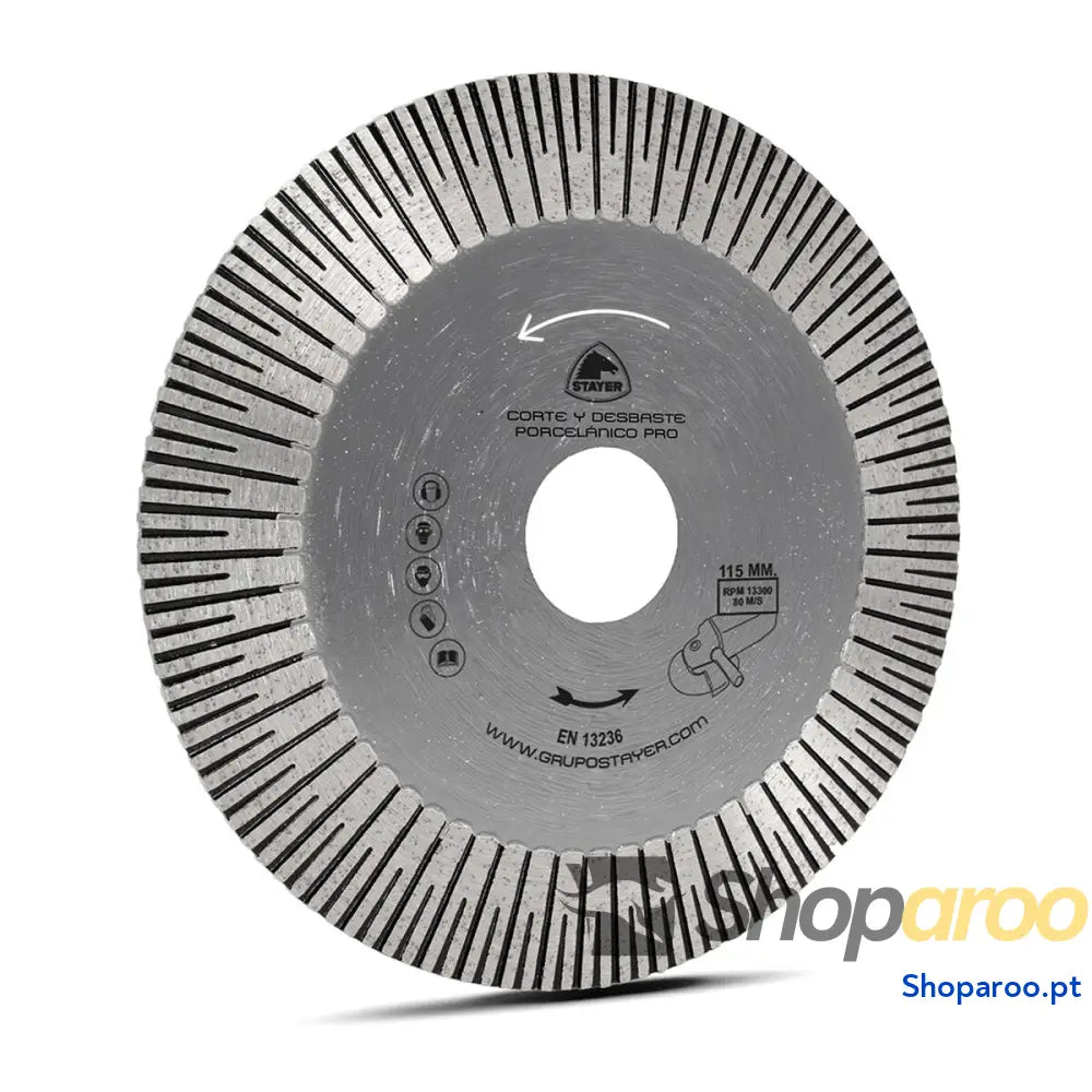 Disco de corte Stayer Pro Ø 125 mm Desbaste Porcelana
