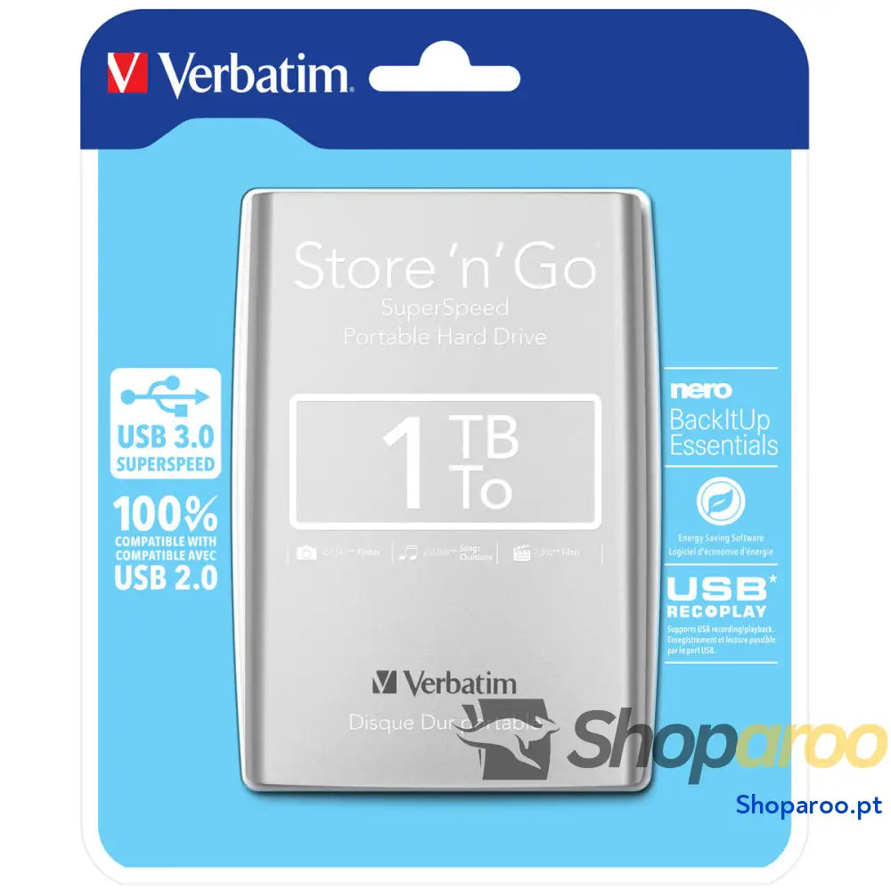 Disco Duro Externo Verbatim 53071 1 TB HDD