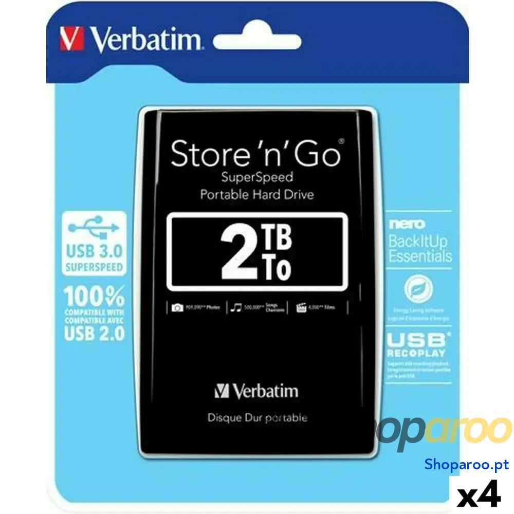 Disco Duro Externo Verbatim Store n Go 2 TB