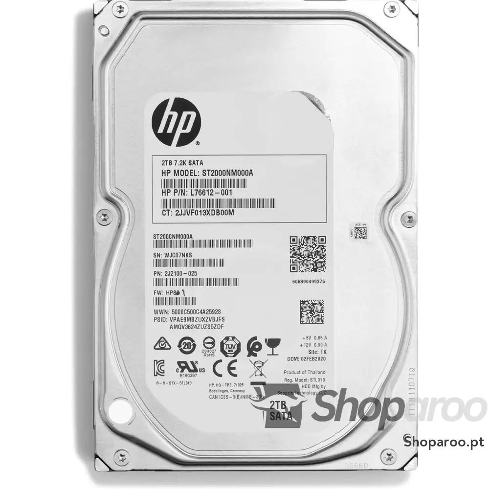 Disco Duro HP 2Z274AA 2 TB 3,5"