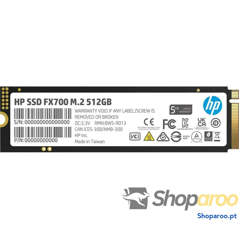 Disco Duro HP FX700 512 GB SSD