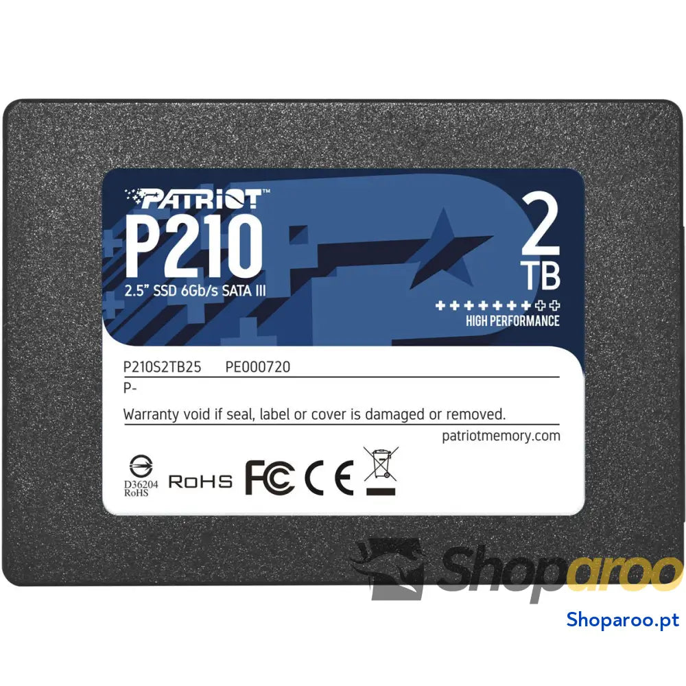 Disco Duro Patriot Memory P210 2 TB SSD