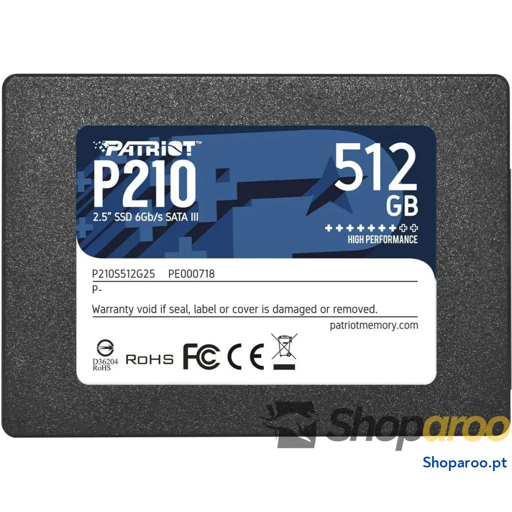 Disco Duro Patriot Memory P210 512 GB SSD