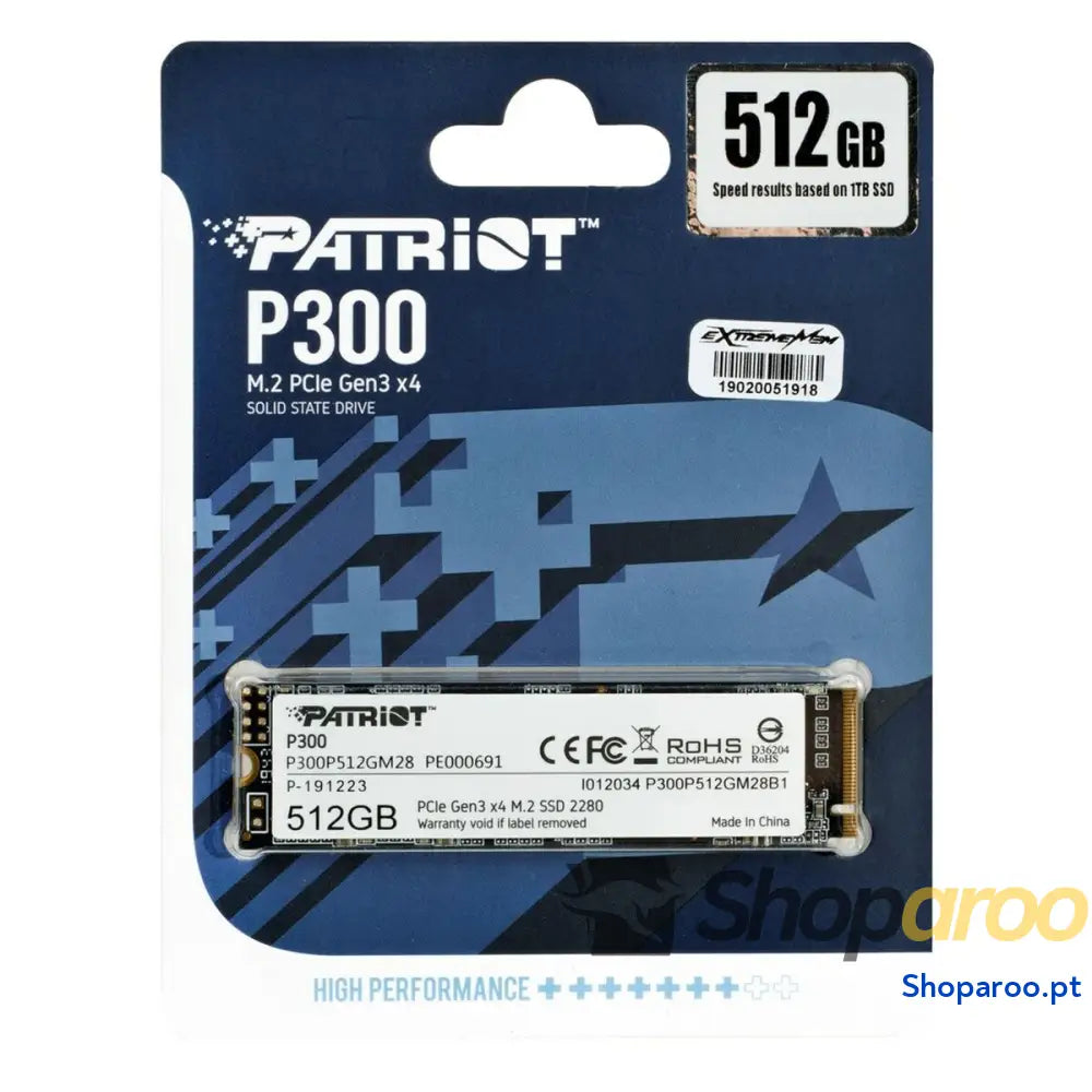 Disco Duro Patriot Memory P300P512GM28 512 GB SSD