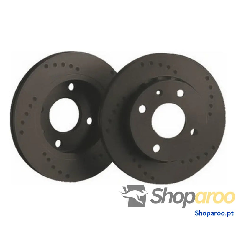 Discos de travão Black Diamond KBD1816CD Ventilado Traseiro Brocado