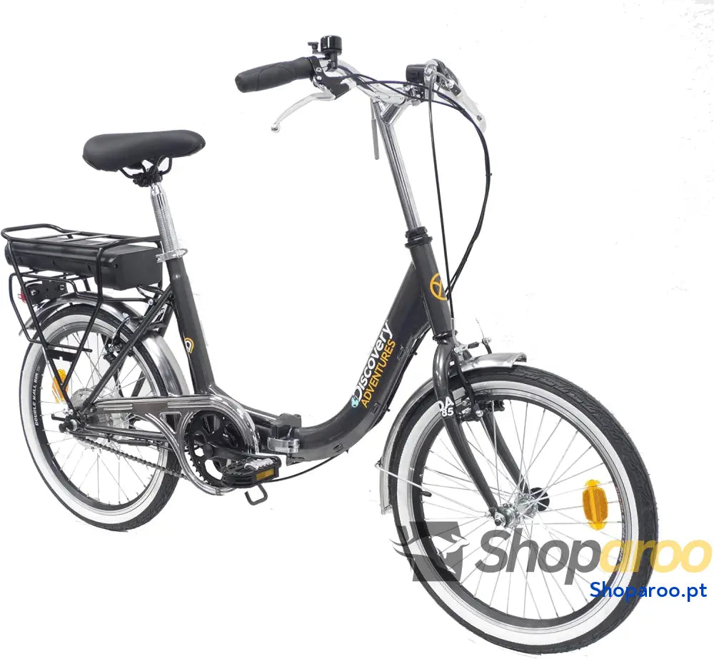 Discovery E1000 Rear Motor 24v bicicleta elétrica dobrável 20’’ cor preta antracite adultos unissexo cinzento escuro