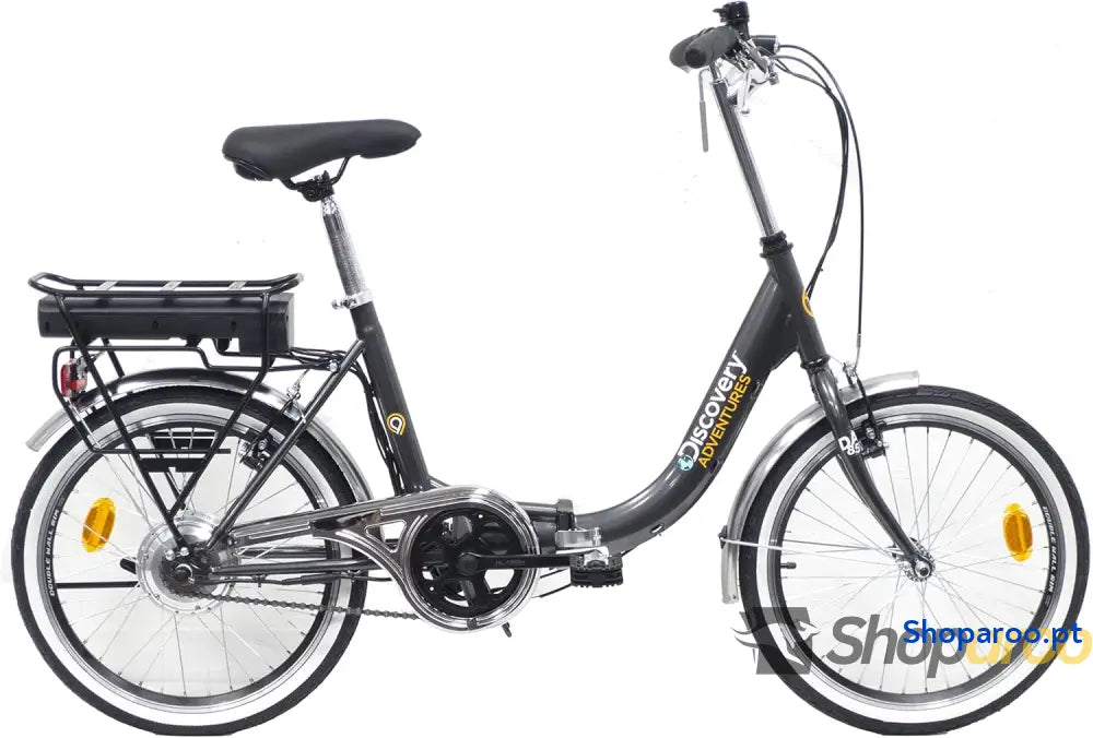 Discovery E1000 Rear Motor 24v bicicleta elétrica dobrável 20’’ cor preta antracite adultos unissexo cinzento escuro