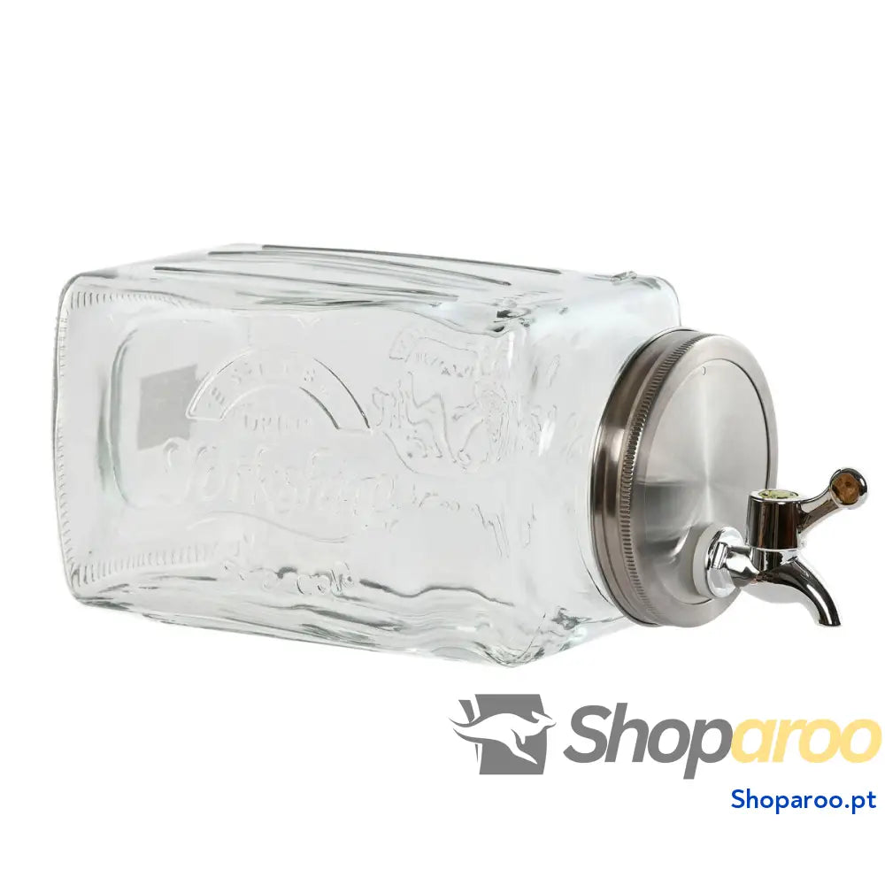 Dispensador de Água Home ESPRIT Transparente Metal Cristal 13 x 13,5 32,5 cm