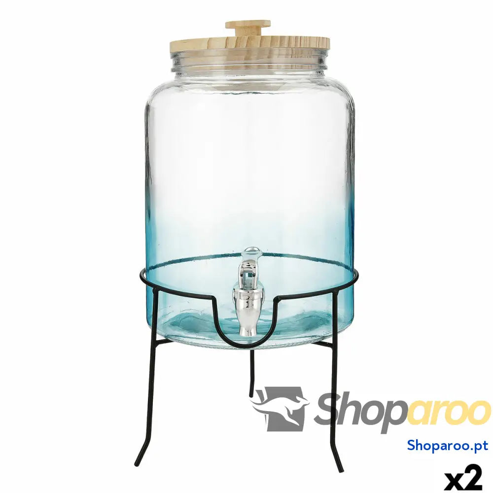 Dispensador de bebidas Quid Viba Multicolor Vidro 7,5 L (2 Unidades)