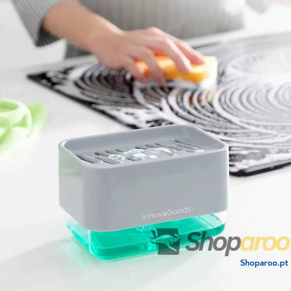 Dispensador de detergente 2 em 1 para lava louça Pushoap InnovaGoods