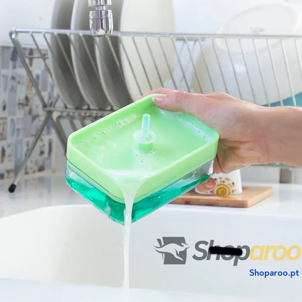Dispensador de detergente 2 em 1 para lava louça Pushoap InnovaGoods