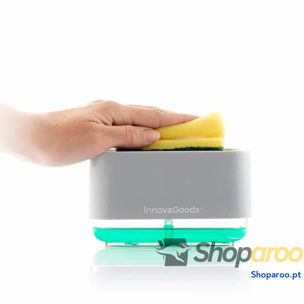 Dispensador de detergente 2 em 1 para lava louça Pushoap InnovaGoods