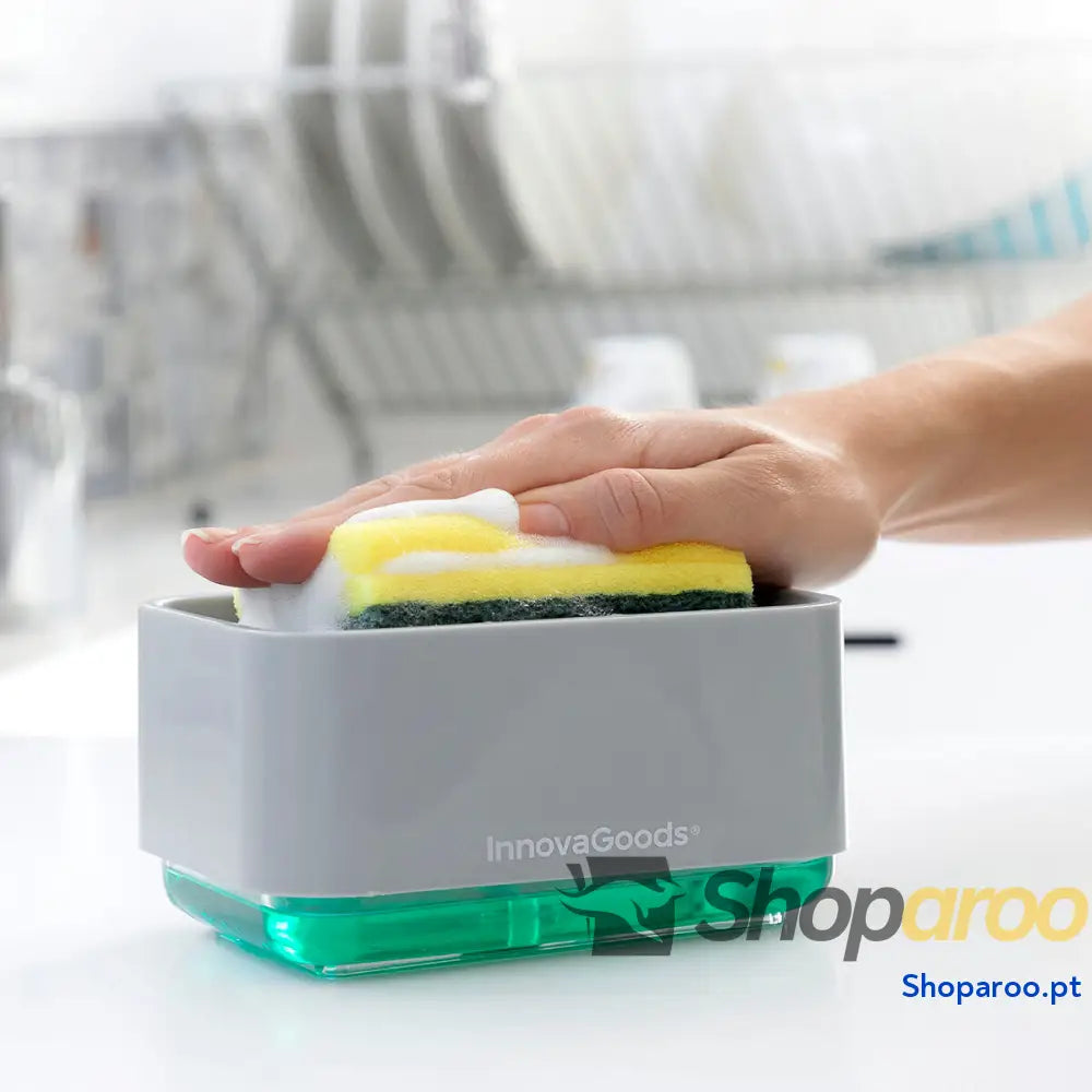 Dispensador de detergente 2 em 1 para lava louça Pushoap InnovaGoods