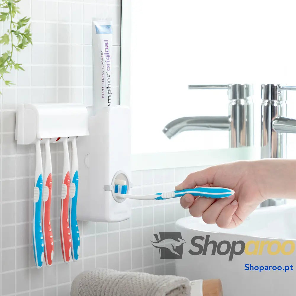 Dispensador de Pasta Dentífrica com Suporte para Escovas Diseeth InnovaGoods