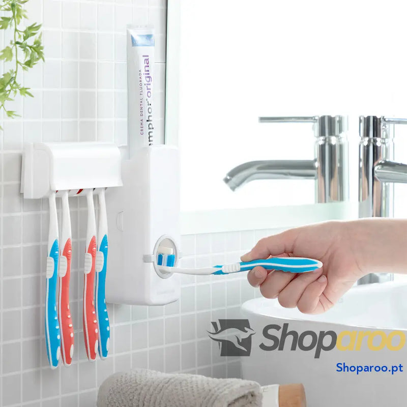 Dispensador de Pasta Dentífrica com Suporte para Escovas Diseeth InnovaGoods