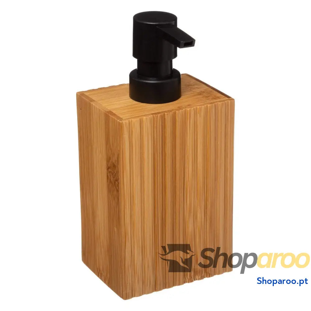Dispensador de Sabão 5five Simply Smart Terre Bambu Preto Madeira