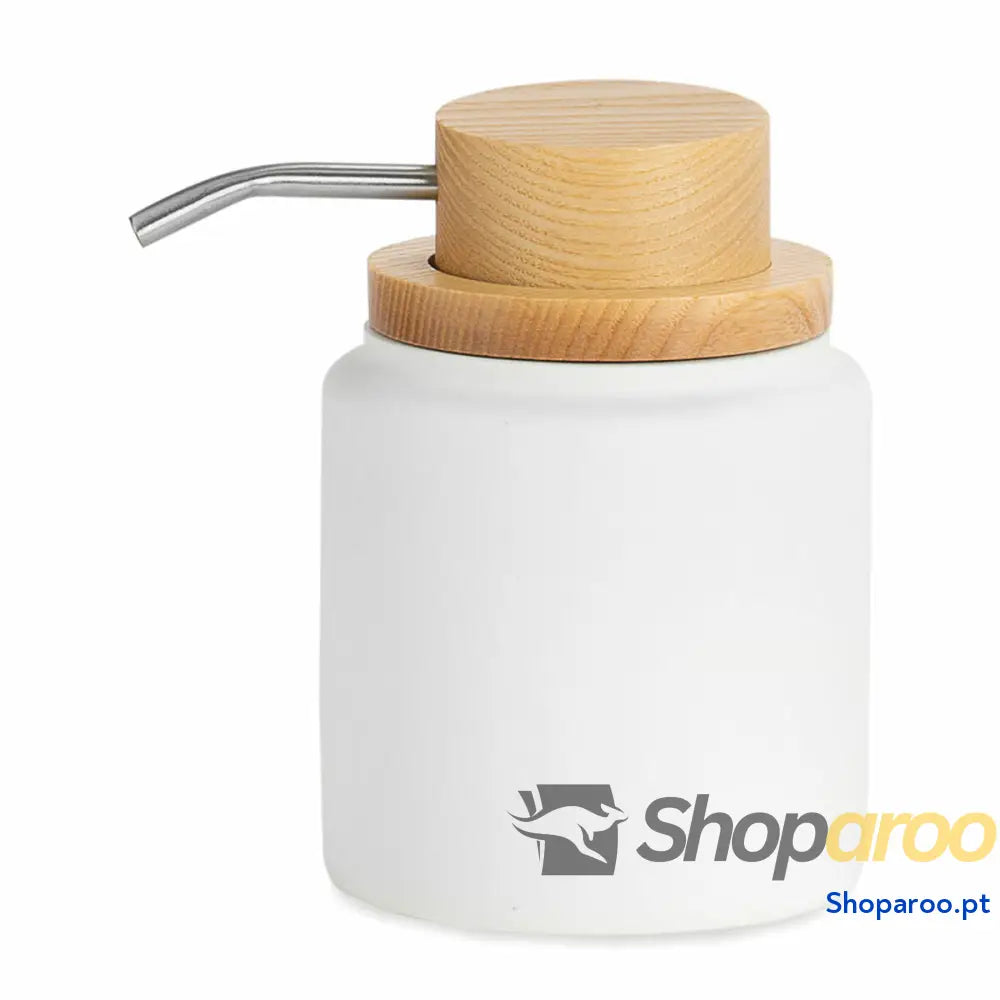 Dispensador de Sabão Andrea House ba22084 Poliresina Tramazeira Branco 300 ml