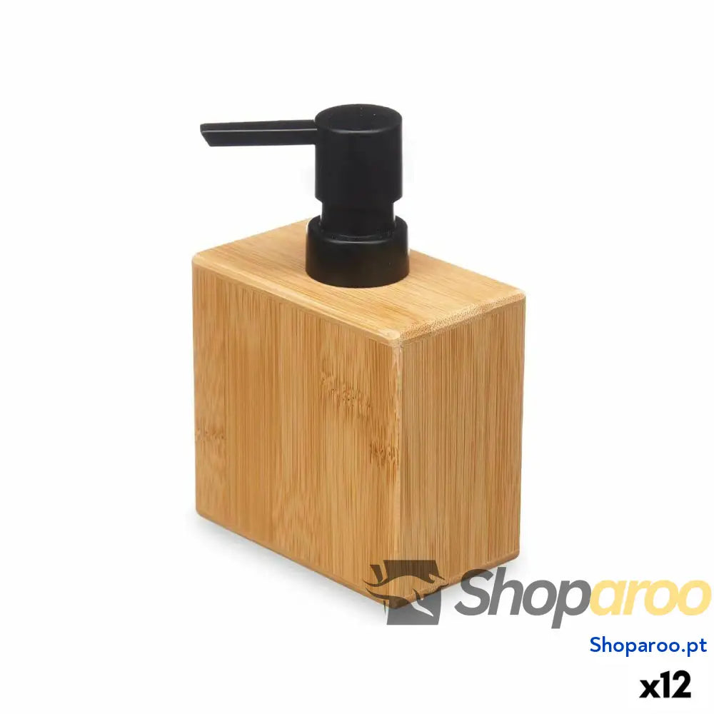 Dispensador de Sabão Berilo 15342 Preto Bambu Plástico 9,7 x 15 5,8 cm (12 Unidades)