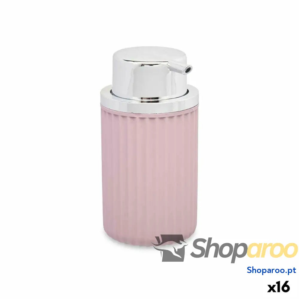Dispensador de Sabão Berilo 3236 4 Cor Rosa Plástico 420 ml 7 x 14,5 8,5 cm (16 Unidades)