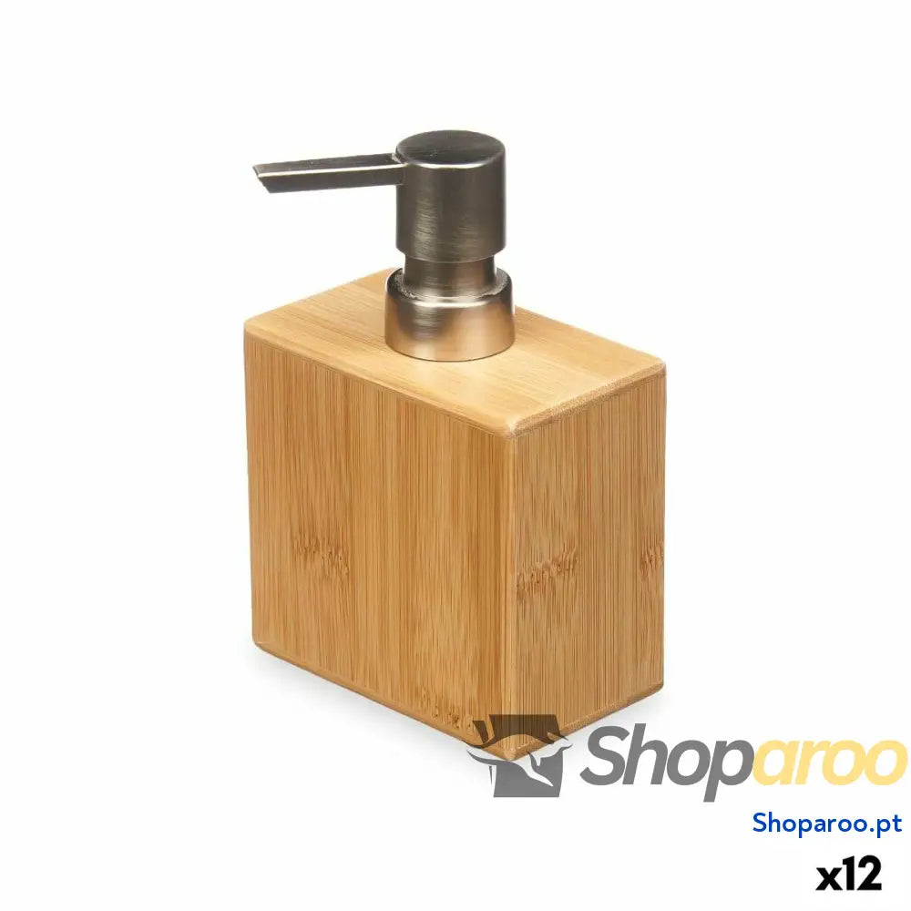 Dispensador de Sabão Berilo B7490 1 Prateado Bambu Plástico 9,7 x 15 5,8 cm (12 Unidades)