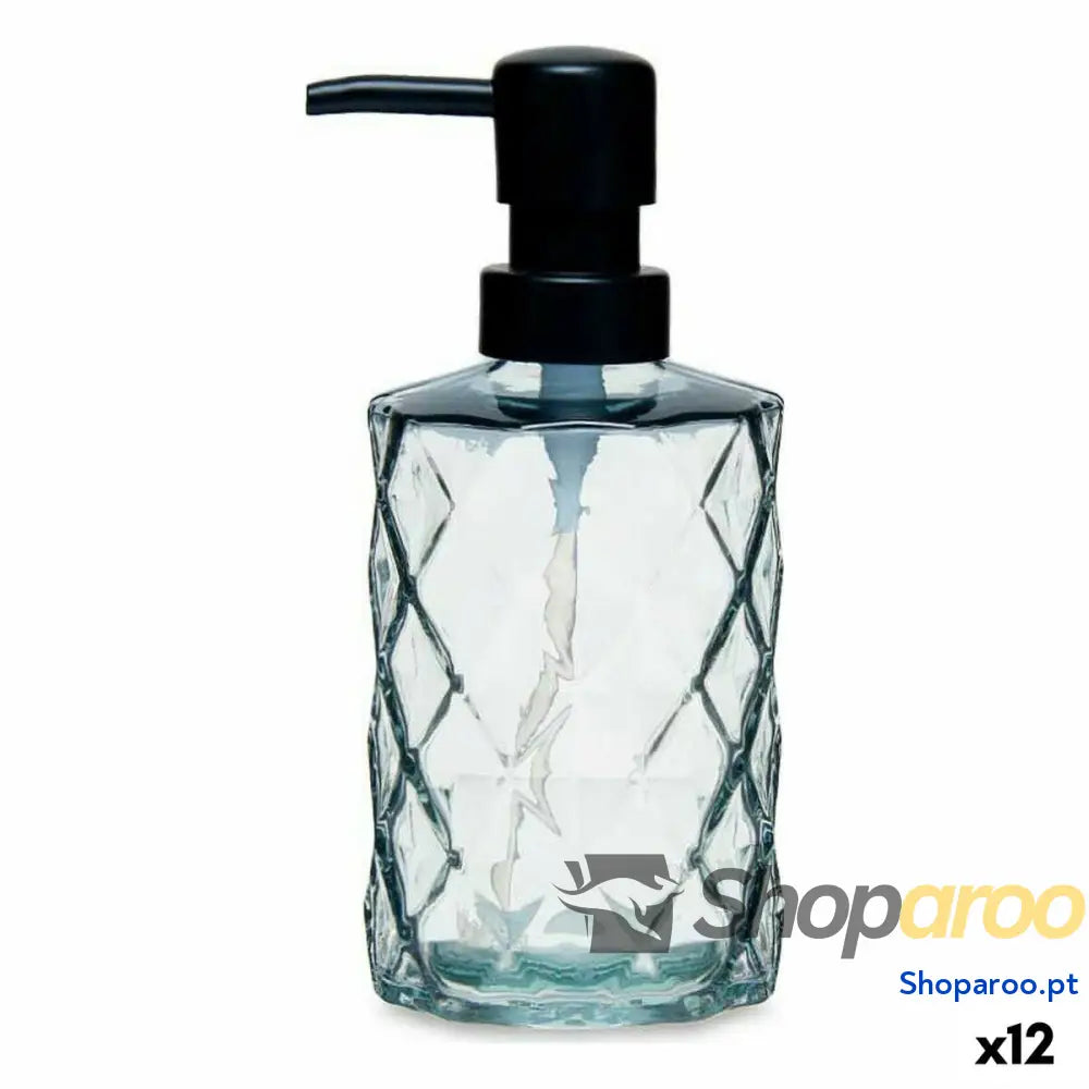 Dispensador de Sabão Berilo CN B5463VB 1 368 Preto Cristal Plástico Diamante 410 ml 9 x 18 7 cm (12 Unidades)