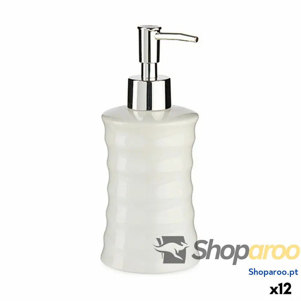Dispensador de Sabão Berilo DW20800 B Branco Metal Cerâmica Ondas 260 ml (12 Unidades)