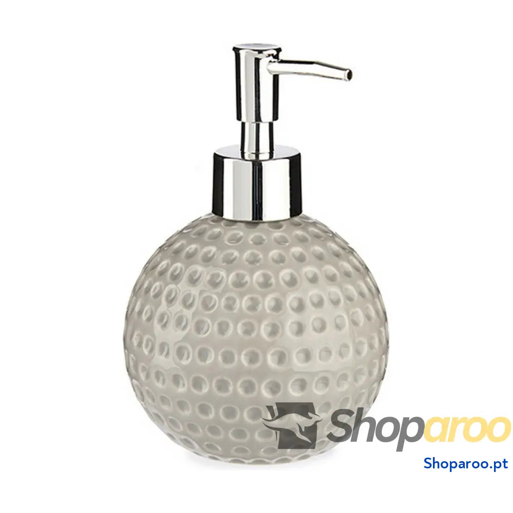 Dispensador de Sabão Berilo Golf Cinzento Metal Cerâmica 300 ml (12 Unidades)