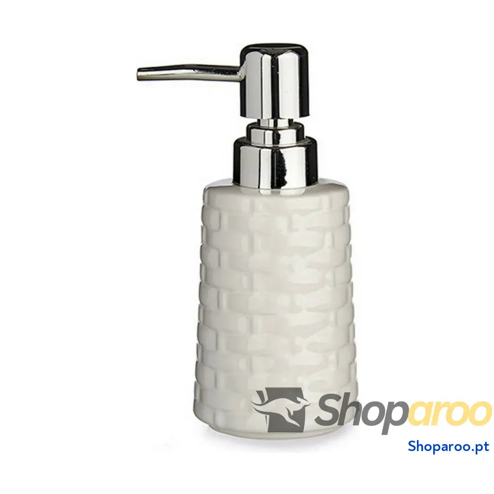 Dispensador de Sabão Berilo J912 A BLANCO Branco Prateado Cerâmica 150 ml (6 Unidades)