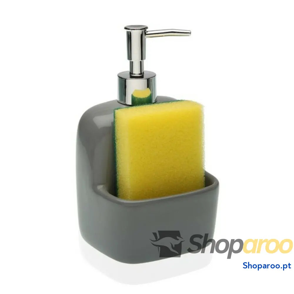 Dispensador de Sabão Cerâmica Cinzento