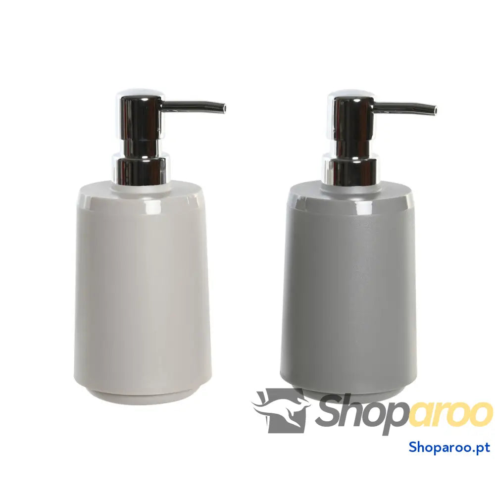 Dispensador de Sabão DKD Home Decor Bege Cinzento Creme poliestireno 8 x 18 cm (2 Unidades)