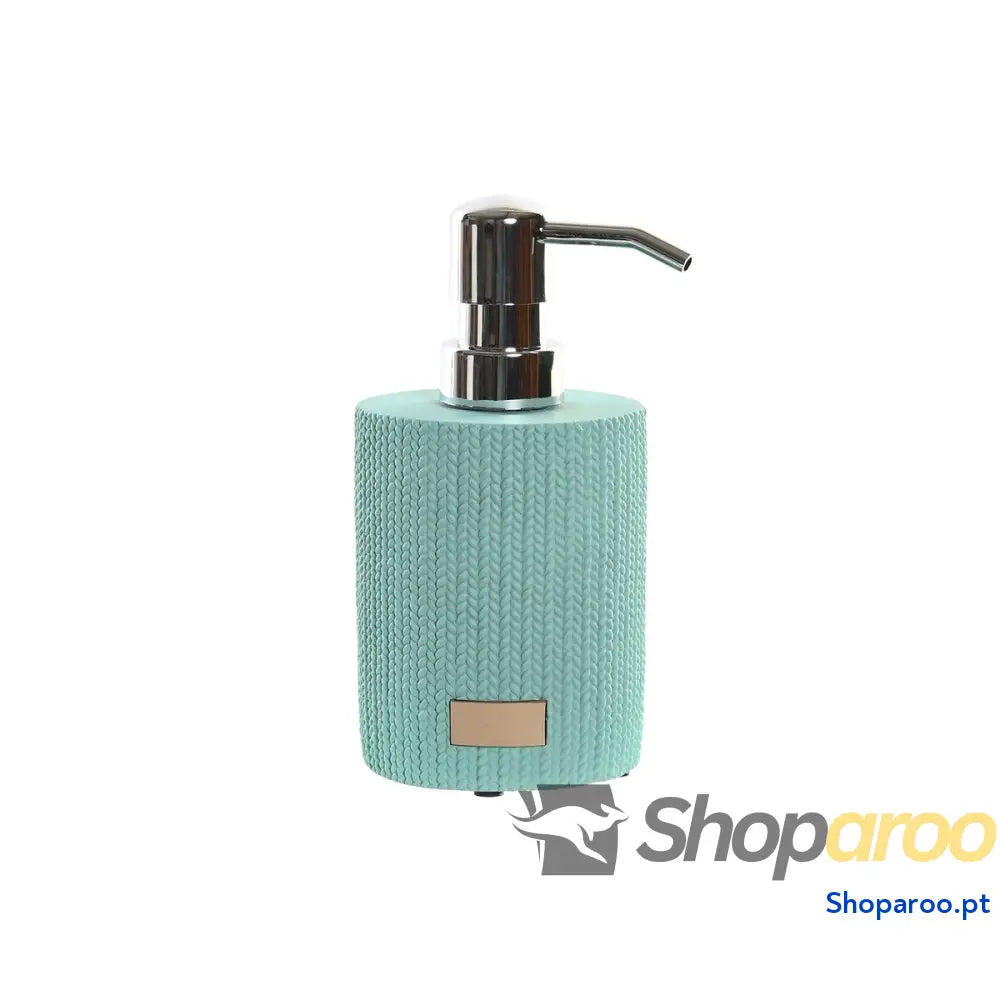 Dispensador de Sabão DKD Home Decor Cimento Menta Verde Polipropileno