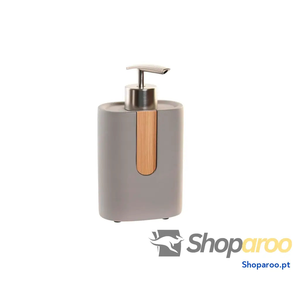 Dispensador de Sabão DKD Home Decor Natural Cinzento Laranja Cimento