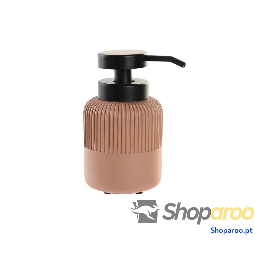 Dispensador de Sabão DKD Home Decor Preto Cimento Terracota Polipropileno 7 x 16 cm
