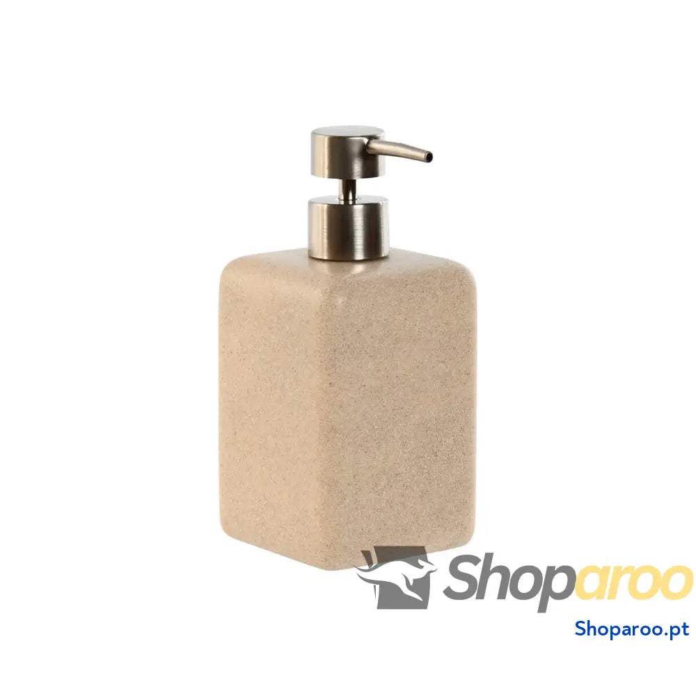 Dispensador de Sabão Home ESPRIT Creme Prateado Resina Polietileno 8 x 18 cm