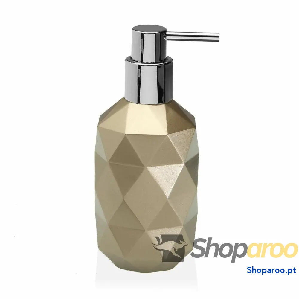 Dispensador de Sabão Versa Diamond Branco Plástico Resina (7,7 x 17,8 7,7 cm)