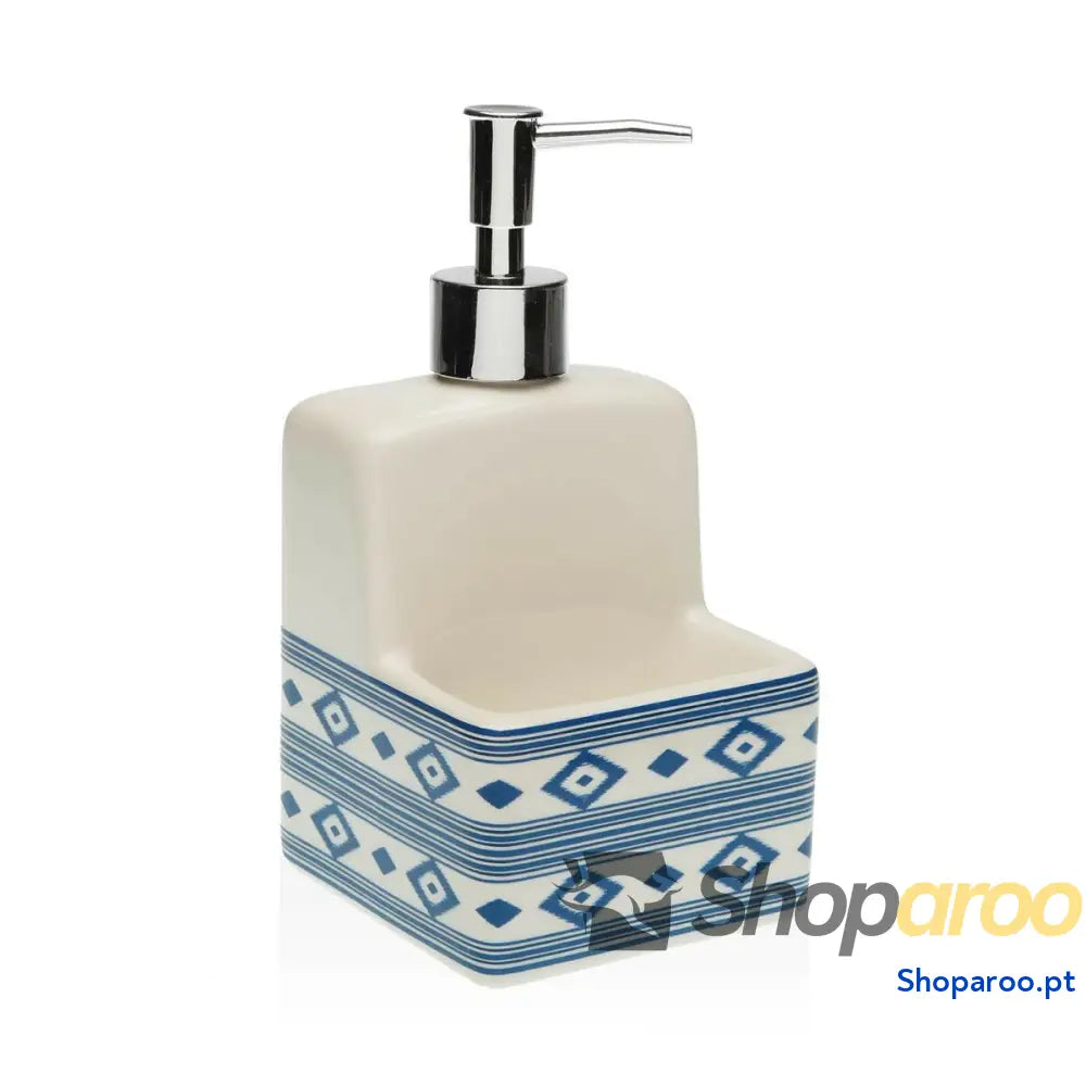 Dispensador de Sabão Versa Manacor Azul Cerâmica Dolomite