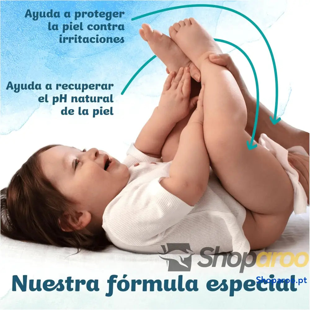 Dodot Toallitas Pure Aqua Para Bebé 864 (18 Packs de 48 Unidades) Ayuda A Restaurar El PH Natural De La Piel 99% Agua