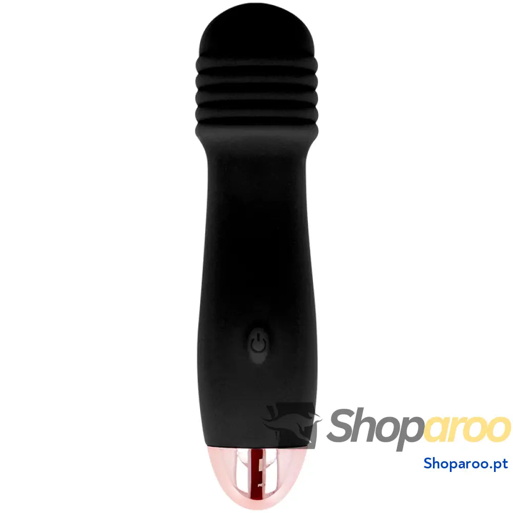 DOLCE VITA - VIBRADOR RECARREGÁVEL TRÊS PRETO 7 VELOCIDADE