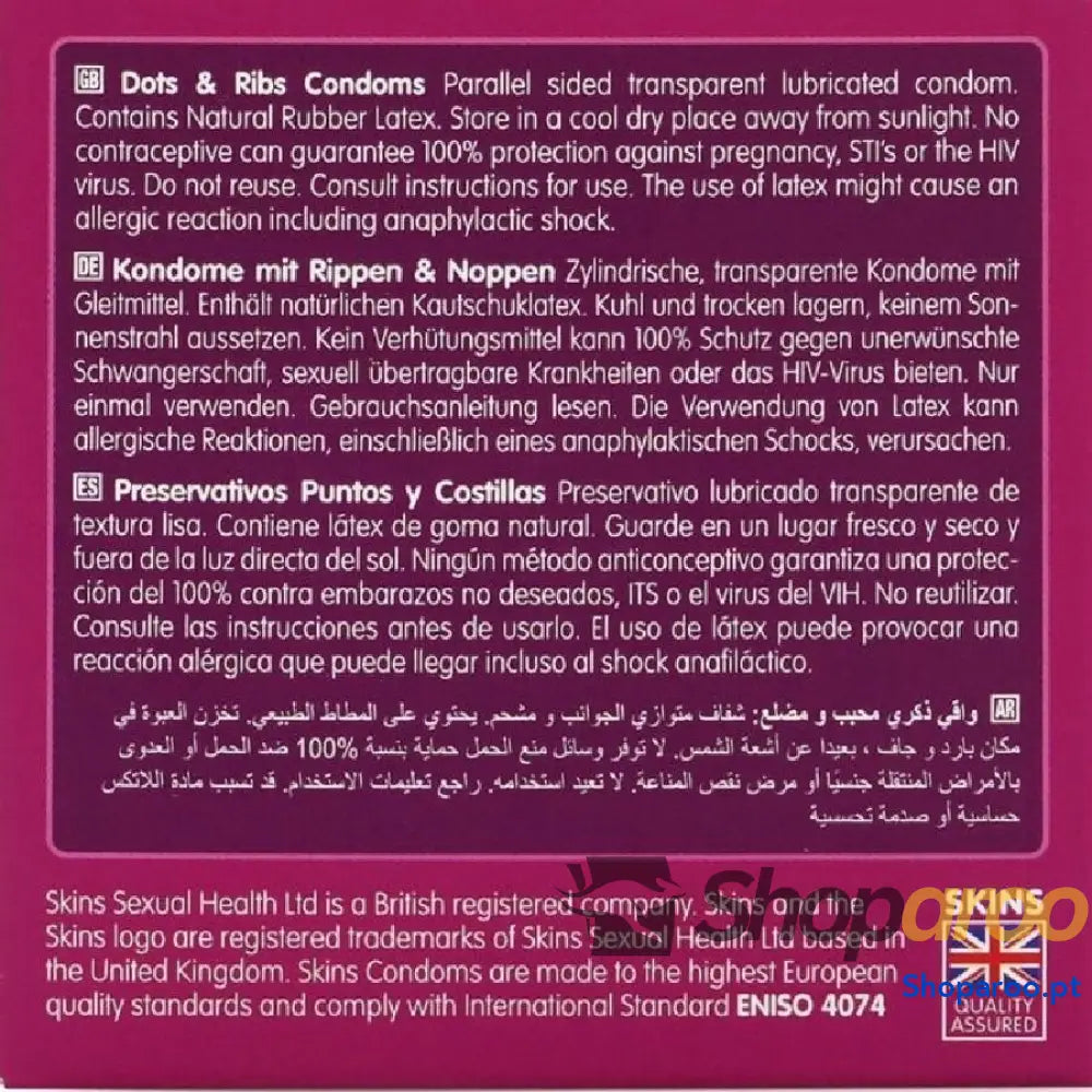 DOTS & RIBS PREMIUM PRESERVATIVOS PACOTE 4