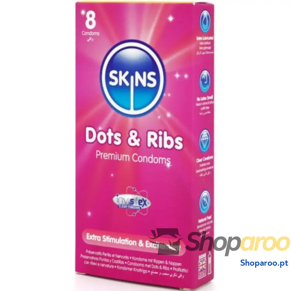 DOTS & RIBS PREMIUM PRESERVATIVOS PACOTE 8